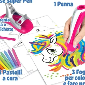 Online Super Pen Unicorno Neon, Gioco Per Sciogliere I Pastelli A Cera E Creare Disegni In Rilievo, Attivita Creativa E Regalo Per Bambini, Eta 8+ Cancelleria E Accessori