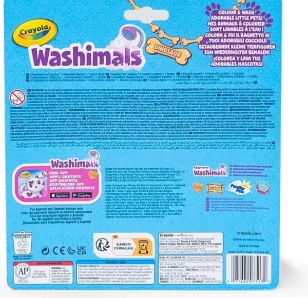 New Washimals Dinosauri, Set Ricarica , Gioco E Regalo Per Bambini, Da 3 Anni, 74-7513 Cancelleria E Accessori