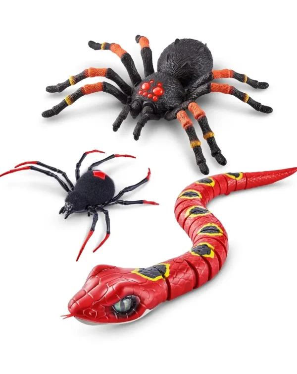 Online Creepy Set Tarantula, Snake, Small Spider Action Figures