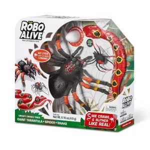 Online Creepy Set Tarantula, Snake, Small Spider Action Figures