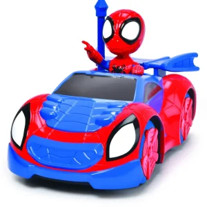 New Dickie- Radiocomando Spidey Web Crawler, +3 Anni, Cm 17, Scala 1:24, 1 Canale Macchinine Telecomandate