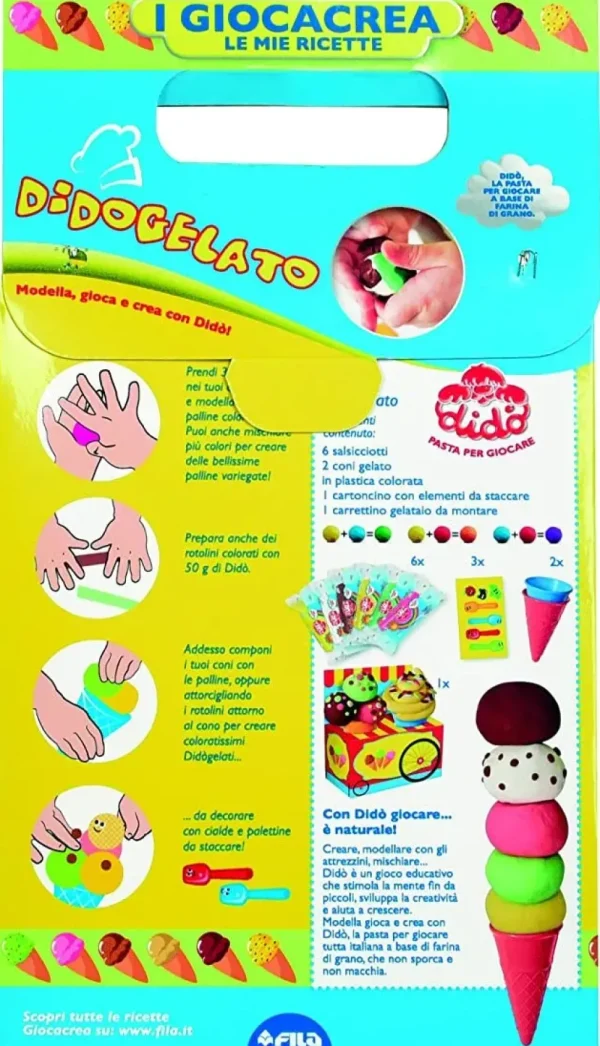 New Dido Giocacrea Gelato Plastilina E Pasta Modellabile