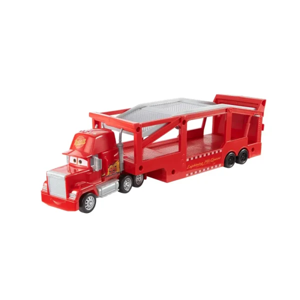 New Disney Pixar Mack Trasportatore, Camion Da 33 Cm Con Rampa Per Trasportare 12 Macchinine Macchinine Bambini