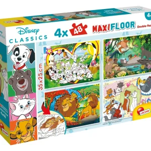 Best Disney Puzzle Maxifloor 4 X 48 Classic Misto Puzzle Per Bambini