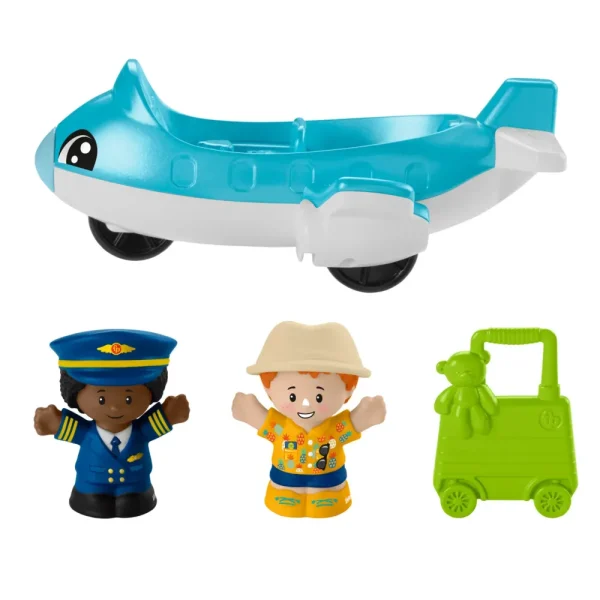 Outlet Fisher-Price Avventure In Aeroporto, Playset Con Nastro Trasportatore Dei Bagagli, Include 1 Aereo, 2 Personaggi E Bagagli Giochi Di Apprendimento