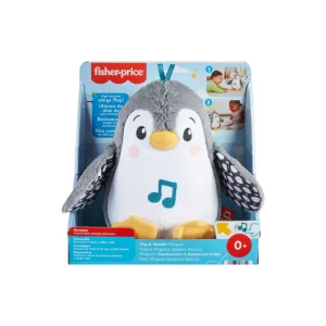 Sale Pinguino Dolci Coccole, Peluche Sensoriale Con Musica E Ali Che Si Muovono, Per Il Gioco Interattivo Da Distesi Sul Pancino, 0+ Anni, Hnc10 Giochi Musicali