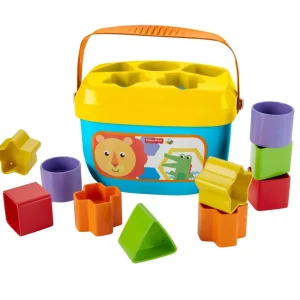 Outlet , Secchiello Con Cercaforme, 10 Blocchi Assortiti, Bambini 6 Mesi+ Giochi Impilabili