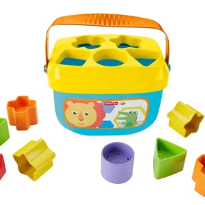 Outlet , Secchiello Con Cercaforme, 10 Blocchi Assortiti, Bambini 6 Mesi+ Giochi Impilabili