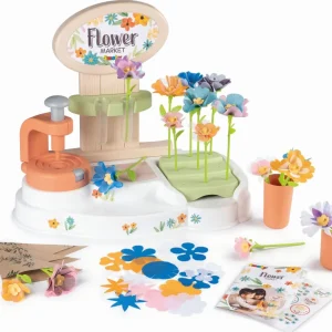 Store Flower Market Laboratorio Dei Fiori, +3 Anni, Crea I Tuoi Fiori, 104 Accessori, Made In France Giochi Di Emulazione