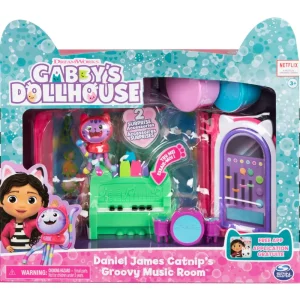 Clearance , Groovy Music Room Con Personaggio Daniel James Catnip, 2 Accessori, 2 Mobili E 2 Scatole Con Sorpresa, Giocattoli Per Bambini Dai 3 Anni In Su Fashion Dolls