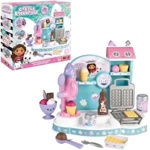 Cheap Gelateria Di Gabby Con Macchina Per Waffle E 20 Accessori Gabby Dollhouse Giochi Di Emulazione