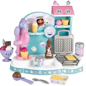 Cheap Gelateria Di Gabby Con Macchina Per Waffle E 20 Accessori Gabby Dollhouse Giochi Di Emulazione