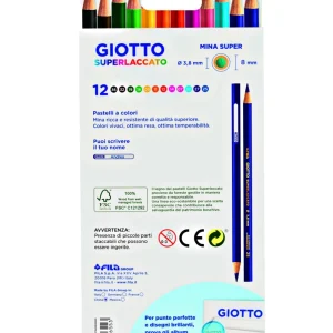 Online Superlaccato Confezione 12 Pastelli Colorati Cancelleria E Accessori