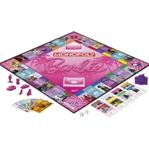 Sale Monopoly Barbie, Gioco Da Tavolo, Giochi Per Famiglie Per 2-6 Giocatori, Dagli 8 Anni In Su Giochi Di Societa Per Bambini