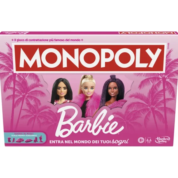 Sale Monopoly Barbie, Gioco Da Tavolo, Giochi Per Famiglie Per 2-6 Giocatori, Dagli 8 Anni In Su Giochi Di Societa Per Bambini