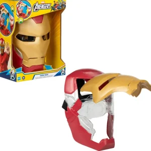 Flash Sale Hasbro Marvel , Maschera Flip Fx Di Iron Man, Con Effetti Luminosi, Replica Per Giochi D'Imitazione Action Figures