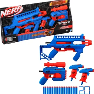 Outlet Hasbro Alpha Strike, Infantry Pack, Contiene 4 Blaster, 20 Dardi Originali Elite, Semplici Da Caricare, Armare E Lanciare Giochi Di Abilita E Sport