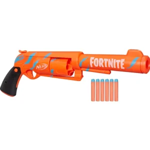 Clearance Hasbro Fortnite 6-Sh Blaster Con Caricamento Con Percussore, Caricatore A Tamburo Da 6 Dardi, Include 6 Dardi Elite Giochi Di Abilita E Sport