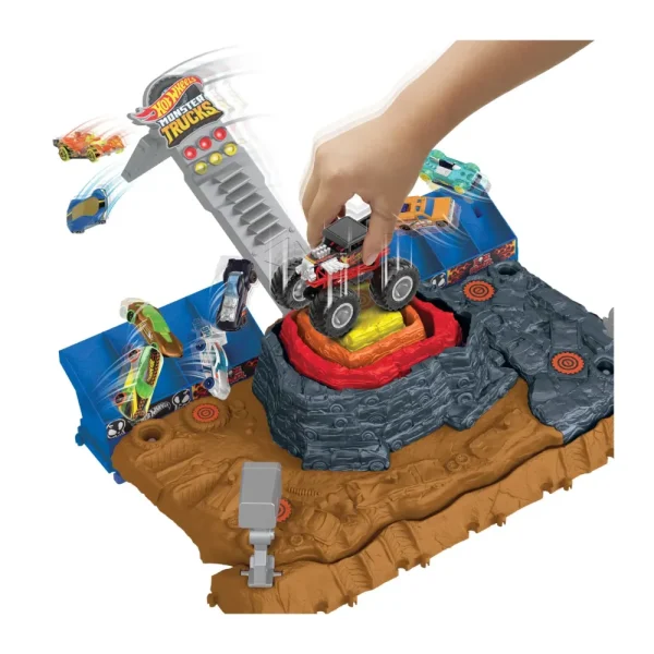 Sale Monster Trucks Arena Degli Scontri Bone Shaker Sfida Demolizione, Playset Che Include 1 Monster Truck Bone Shaker E 3 Auto Da Demolire, Giocattolo Per Bambini, 4+ Anni, Hnb96 Macchinine Bambini