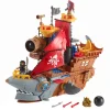 Best Sale Il Galeone Dei Pirati A Forma Di Squalo Con Mini Personaggi E Accessori Inclusi Mondi Immaginari