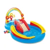 Shop Playground Arcobaleno Piscina Gonfiabile, Con Palline, Multicolore, 297X193X135 Cm Gonfiabili Per Bambini