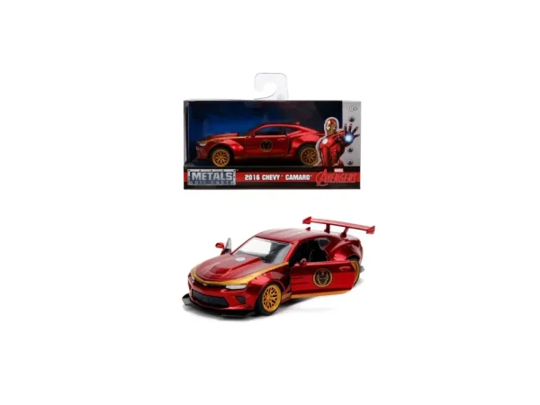 Best Sale Iron Man Con Chevy Camaro Ss 1:32 Die-Cast Con Personaggio Modellini Veicoli In Scala