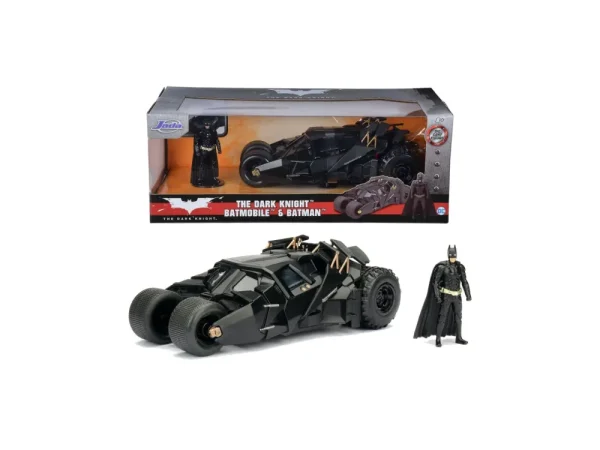 Store Jada Toys Batman The Dark Knight Batmobile In Scala 1:24 Con Personaggio Di Batman In Die Cast, + 8 Anni, 253215005 Modellini Veicoli In Scala