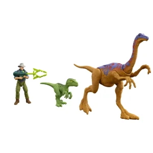 Fashion Jurassic Park Dott. Alan Grant Artiglio Tattico Set Di Personaggi Con 1 Action Figure, 2 Dinosauri E 6 Accessori Action Figures