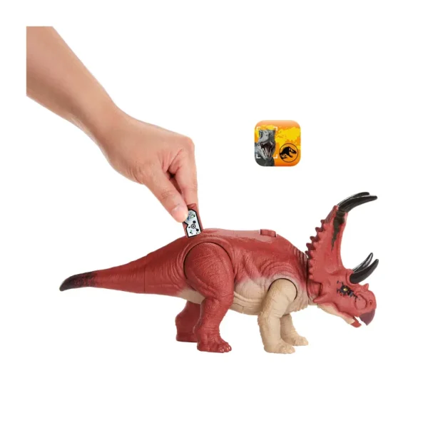 Flash Sale Ruggito Selvaggio, Diabloceratopo, Dinosauro Con Suoni E Mossa D'Attacco, Dimensioni Medie, Snodato E Con Gioco Digitale , Giocattolo Per Bambini, 4+ Anni, Hlp16 Macchinine Bambini