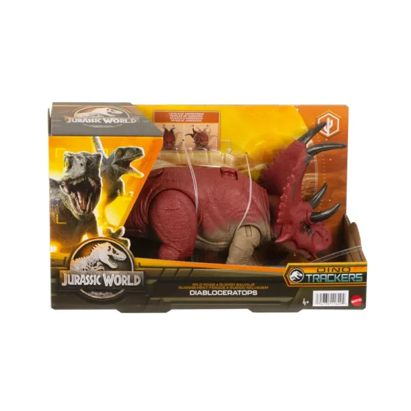 Flash Sale Ruggito Selvaggio, Diabloceratopo, Dinosauro Con Suoni E Mossa D'Attacco, Dimensioni Medie, Snodato E Con Gioco Digitale , Giocattolo Per Bambini, 4+ Anni, Hlp16 Macchinine Bambini