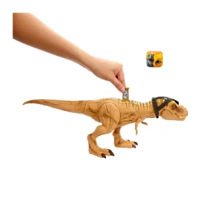 Fashion T-Rex Caccia E Divora, Dinosauro Action Figure Con Azione D'Attacco Doppio Morso, Suoni E Attrezzatura Di Tracciamento, 4+ Anni, Hnt62 Action Figures