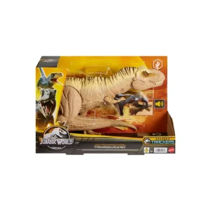 Fashion T-Rex Caccia E Divora, Dinosauro Action Figure Con Azione D'Attacco Doppio Morso, Suoni E Attrezzatura Di Tracciamento, 4+ Anni, Hnt62 Action Figures