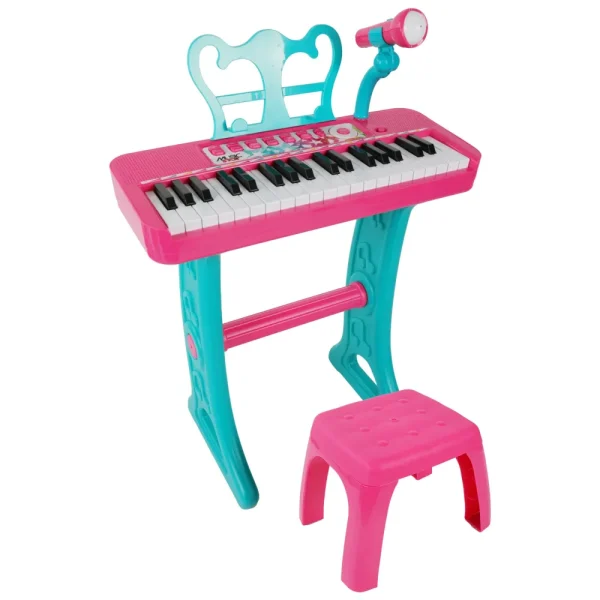 Discount Keyboard Set With Stool Girl Giochi E Strumenti Musicali