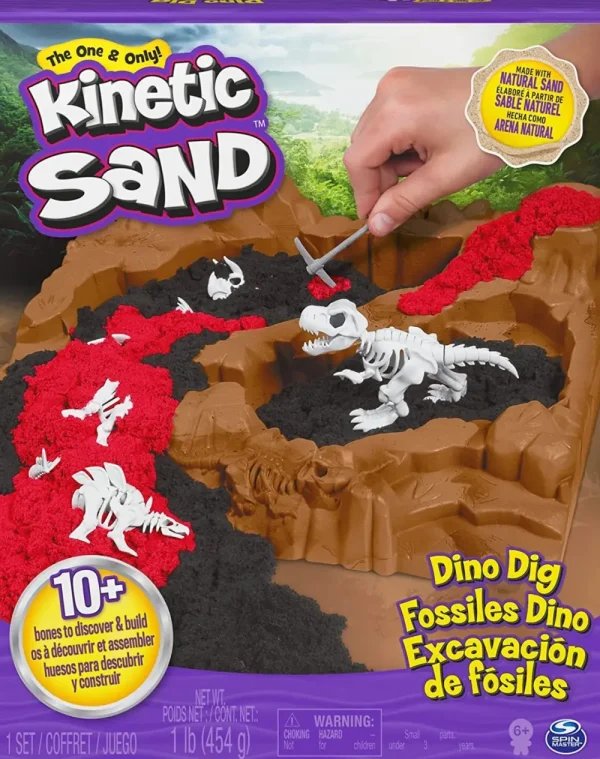 Sale , Dino Dig Playset Con 10 Ossa Di Dinosauri Nasclste Mosaici, Sabbia, Glitter