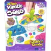 Hot , Set Gioco Squish N' Create, Sabbia Colorata In 3 Variazioni, Sabbia Cinetica 382 G, 5 Accessori Per Modellare La Sabbia, Giocattoli Per Bambini E Bambine 3 Anni Mosaici, Sabbia, Glitter