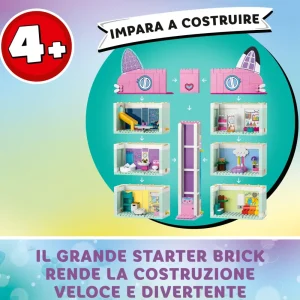 Discount 10788 La Casa Delle Bambole Di Gabby, Casa Giocattolo A 4 Piani E 8 Stanze Con I Personaggi Di Gabby, Regalo Bambini 4+ Mattoncini