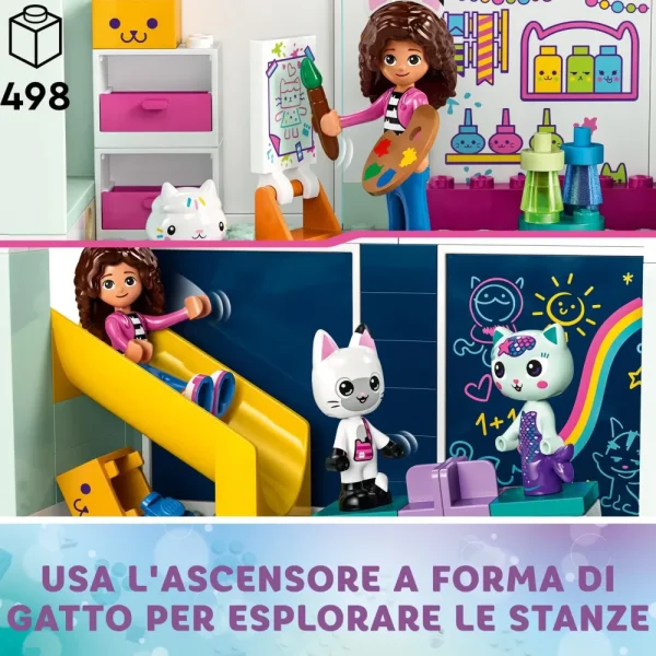 Discount 10788 La Casa Delle Bambole Di Gabby, Casa Giocattolo A 4 Piani E 8 Stanze Con I Personaggi Di Gabby, Regalo Bambini 4+ Mattoncini