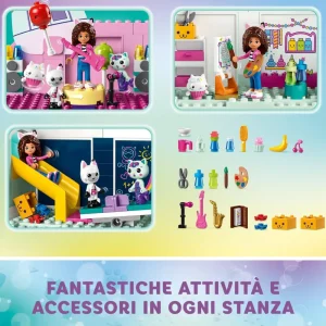 Discount 10788 La Casa Delle Bambole Di Gabby, Casa Giocattolo A 4 Piani E 8 Stanze Con I Personaggi Di Gabby, Regalo Bambini 4+ Mattoncini