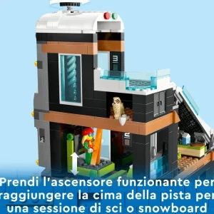 Cheap 60366 Centro Sci E Arrampicata, Modular Building Set A 3 Livelli Con Pista E 8 Minifigure, Regalo Per Bambini 7+ Mattoncini