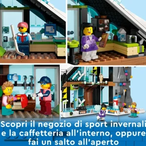 Cheap 60366 Centro Sci E Arrampicata, Modular Building Set A 3 Livelli Con Pista E 8 Minifigure, Regalo Per Bambini 7+ Mattoncini