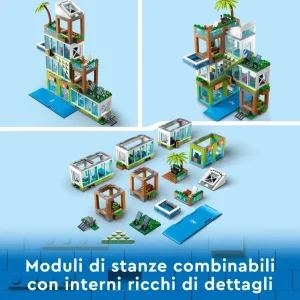 Cheap 60365 Condomini, Modular Building Set Con Stanze Combinabili E 6 Minifigure, Regalo Di Compleanno Per Bambini 6+ Anni Mattoncini