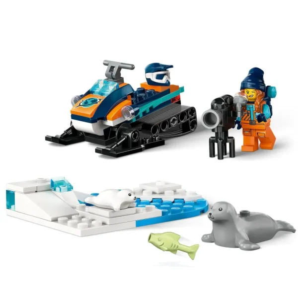 Online 60376 Gatto Delle Nevi Artico, Gioco Per Bambini 5+ Anni, Costruzioni Con Veicolo, Foche E Minifigure, Idea Regalo Mattoncini