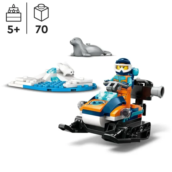 Online 60376 Gatto Delle Nevi Artico, Gioco Per Bambini 5+ Anni, Costruzioni Con Veicolo, Foche E Minifigure, Idea Regalo Mattoncini