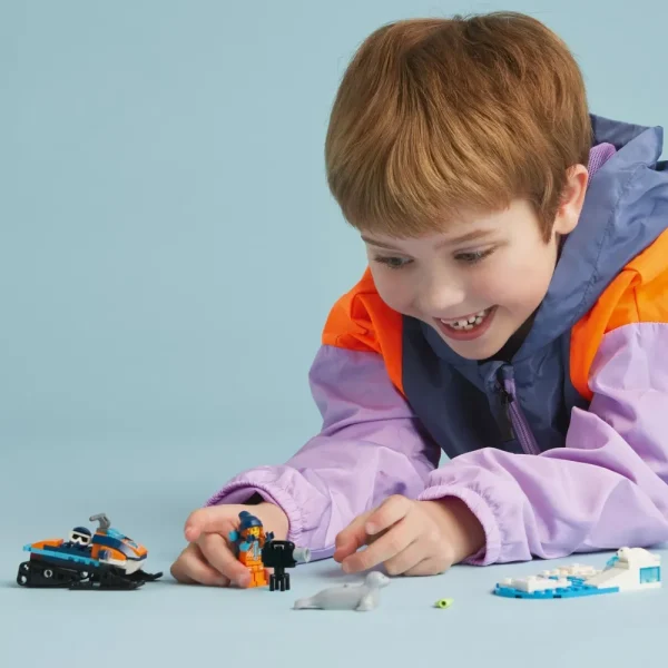 Online 60376 Gatto Delle Nevi Artico, Gioco Per Bambini 5+ Anni, Costruzioni Con Veicolo, Foche E Minifigure, Idea Regalo Mattoncini