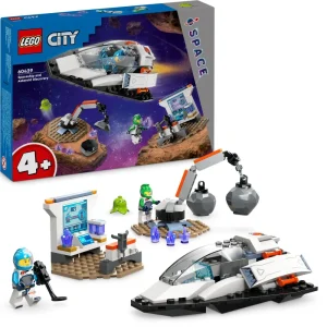 Store 60429 Navetta Spaziale E Scoperta Di Asteroidi, Gioco Per Bambini 4+ Con Astronave Giocattolo, Gru E 2 Minifigure Mattoncini