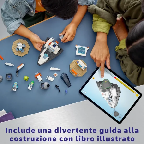 Store 60429 Navetta Spaziale E Scoperta Di Asteroidi, Gioco Per Bambini 4+ Con Astronave Giocattolo, Gru E 2 Minifigure Mattoncini