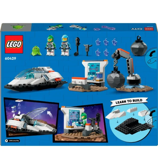 Store 60429 Navetta Spaziale E Scoperta Di Asteroidi, Gioco Per Bambini 4+ Con Astronave Giocattolo, Gru E 2 Minifigure Mattoncini