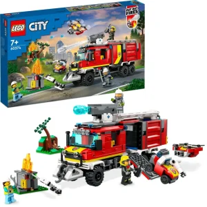 Cheap Fire 60374 Autopompa Dei Vigili Del Fuoco, Unita Di Comando Pompieri, Camion Giocattolo E Droni, Giochi Per Bambini Mattoncini