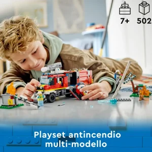 Cheap Fire 60374 Autopompa Dei Vigili Del Fuoco, Unita Di Comando Pompieri, Camion Giocattolo E Droni, Giochi Per Bambini Mattoncini