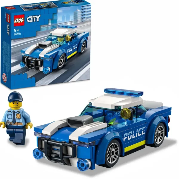 Best City Police Auto Della Polizia, Set Di Costruzione Con Minifigure E Macchina Giocattolo Per Bambini Di 5+ Anni, 60312 Mattoncini